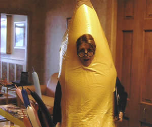 A banana-gram - singing telegram from the Banana Lady