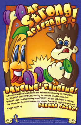 Banana and Spike Poster